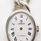 Lanco 17 Jewels ovale Swiss fait montre pour les pièces et la réparation - ne fonctionne pas