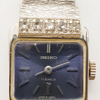 Blaues Zifferblatt Seiko 17 Juwelen Diamond Style 21-10805 Uhr Für Teile & Reparaturen - nicht funktionieren