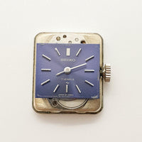 Dial azul Seiko 17 joyas estilo diamante 21-10805 reloj Para piezas y reparación, no funciona
