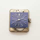 Cadran bleu Seiko 17 Jewels Diamond Style 21-10805 montre pour les pièces et la réparation - ne fonctionne pas