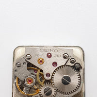 Dial azul Seiko 17 joyas estilo diamante 21-10805 reloj Para piezas y reparación, no funciona
