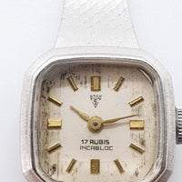 Star $ 17 Rubis Incabloc Damen Uhr Für Teile & Reparaturen - nicht funktionieren