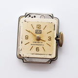 UMF Ruhla Gold-plated 16 Rubis German Watch for Parts & Repair - NOT WORKING