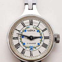 Floral Chaika 17 Juwelen in Russland gemacht Uhr Für Teile & Reparaturen - nicht funktionieren
