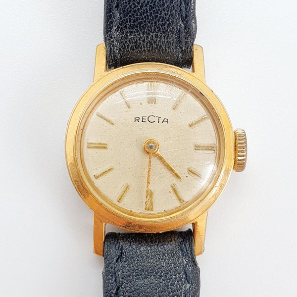 Recta 17 Jewels Swiss-Made Mechanical Watch for Parts & Repair - NOT WORKING