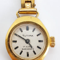 ساعة Tutima Glashütte 17 Rubis الألمانية لقطع الغيار والإصلاح - لا تعمل