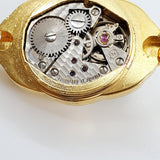 Dial noir Suisse a fait 17 bijoux Alfex montre pour les pièces et la réparation - ne fonctionne pas