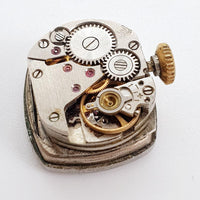 1970s blue dial zaria 17 bijoux montre pour les pièces et la réparation - ne fonctionne pas