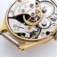 ساعة Rodania 17 Jewels Ferrotex سويسرية الصنع لقطع الغيار والإصلاح - لا تعمل