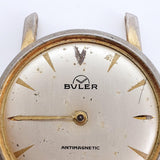 Buler Antimagnetic Swiss Made Diamond Tooled Watch for Parts & Repair - NOT WORKING