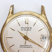 Anker 21 orologio tedesco antimagnetico di Rubis per parti e riparazioni - non funziona