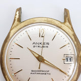 Anker 21 Rubis Antimagnetic German Watch for Parts & Repair - NOT WORKING