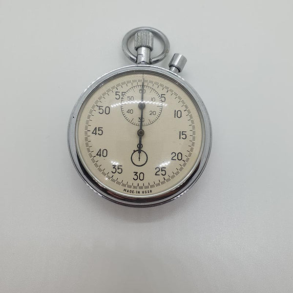 USSR Soviet 4295A Chronograph Pocket Watch for Parts & Repair - NOT WORKING