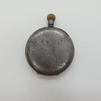 Swiss Made 15 Jewels Gunmetal Pocket Watch for Parts & Repair - NOT WORKING
