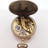ساعة الجيب العتيقة على طراز آرت ديكو من أربعينيات القرن العشرين لقطع الغيار والإصلاح - لا تعمل