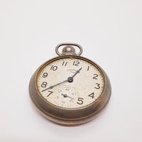 Anni '40 Ingersoll Crown USA Pocket Watch per parti e riparazioni - Non funziona