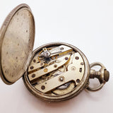 Antique Porcelain Dial Pocket Watch for Parts & Repair - NOT WORKING