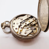 Antique Porcelain Dial Pocket Watch for Parts & Repair - NOT WORKING
