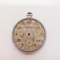 Arta Swiss Made Decorated Pocket Watch for Parts & Repair - NOT WORKING