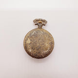 Himi Quartz Horse Floral Pocket Watch for Parts & Repair - NOT WORKING