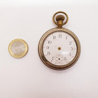 Antique hecho en el bolsillo de EE. UU. reloj Para piezas y reparación, no funciona