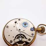 Antique hecho en el bolsillo de EE. UU. reloj Para piezas y reparación, no funciona