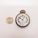 Clinton 17 Jewels Railroad Pocket Watch for Parts & Repair - NOT WORKING