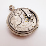 1930 Ingersoll Reliance 7 Jewels Pocket montre pour les pièces et la réparation - ne fonctionne pas