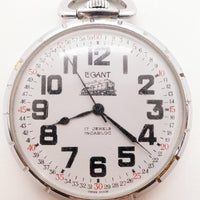 Le Gant Swiss Made Evaco S.A. Train Pocket Watch for Parts & Repair - NOT WORKING