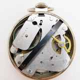 عين الثور في الخمسينيات Westclox ساعة الجيب لقطع الغيار والإصلاح - لا تعمل