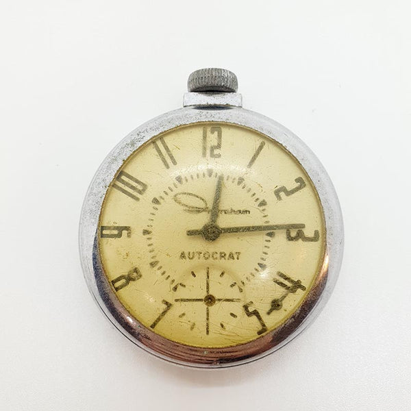 1940er Jahre Ingraham Autokrattasche Uhr Für Teile & Reparaturen - nicht funktionieren
