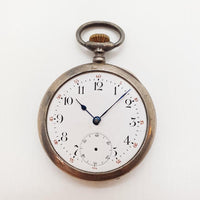 0.935 Sterling Silver Antique Pocket Watch for Parts & Repair - NOT WORKING