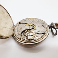 ساعة جيب عتيقة من الفضة الإسترليني 0.935 لقطع الغيار والإصلاح - لا تعمل