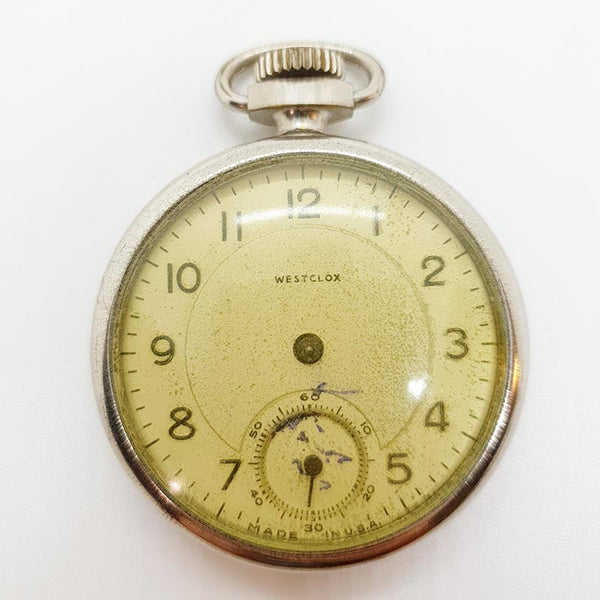 Westclox Train Conductor Pocket Watch for Parts Repair NOT