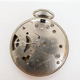 1940 Ingersoll Bolsillo de la zanja de cordón reloj Para piezas y reparación, no funciona