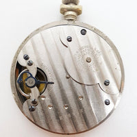 Ingersoll Bolsillo de dial azul eclipse reloj Para piezas y reparación, no funciona