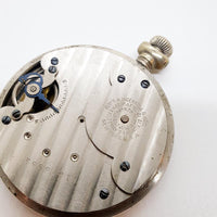 Ingersoll ساعة الجيب ذات القرص الأزرق Eclipse لقطع الغيار والإصلاح - لا تعمل