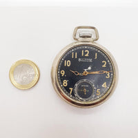 1940 Ingraham Biltmore Radium Pocket reloj Para piezas y reparación, no funciona