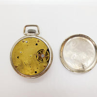 1940 Ingraham Biltmore Radium Pocket reloj Para piezas y reparación, no funciona