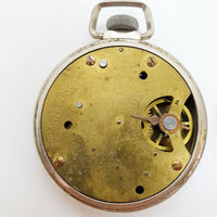 Orologio tascabile in gambo di radium Ingraham degli anni '40 per parti e riparazioni - Non funziona