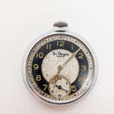 1950s ST Regis Radium Ingraham Pocket Watch for Parts & Repair - NOT WORKING