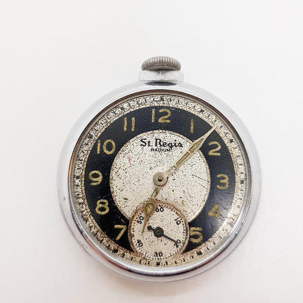 1950er St. Regis Radium Ingraham Tasche Uhr Für Teile & Reparaturen - nicht funktionieren
