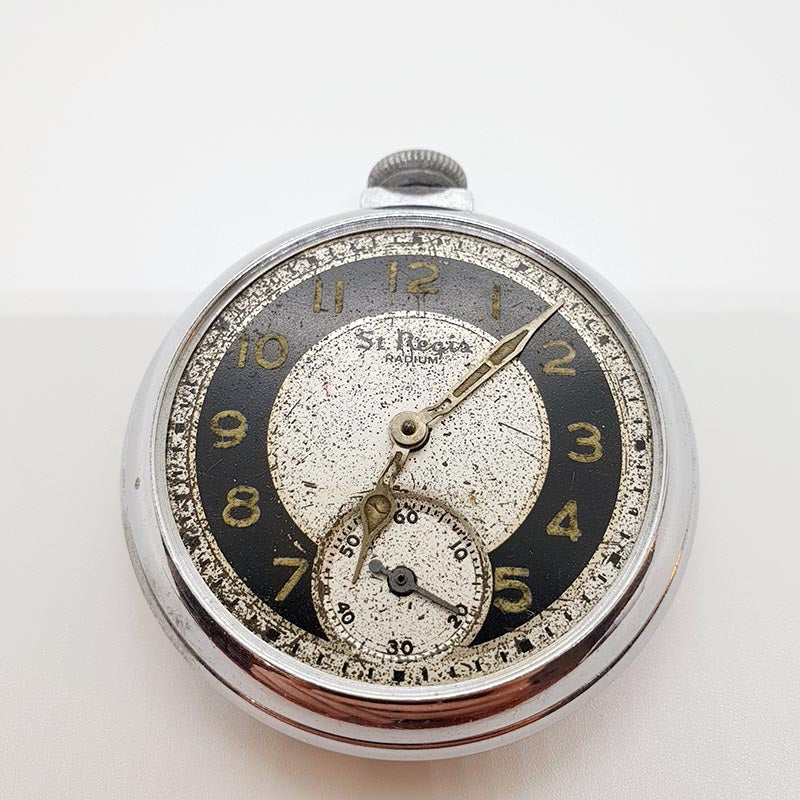 1950s ST Regis Radium Ingraham Pocket Watch for Parts & Repair ...