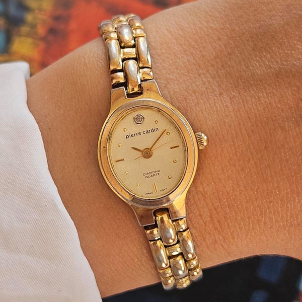 Vintage Gold-Tone Pierre Cardin Uhr Für Damen extra kleine Handgelenkgrößen