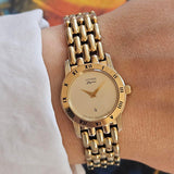 Vintage Gold-Tone Citizen Elegance Watch for Women Japan Quartz