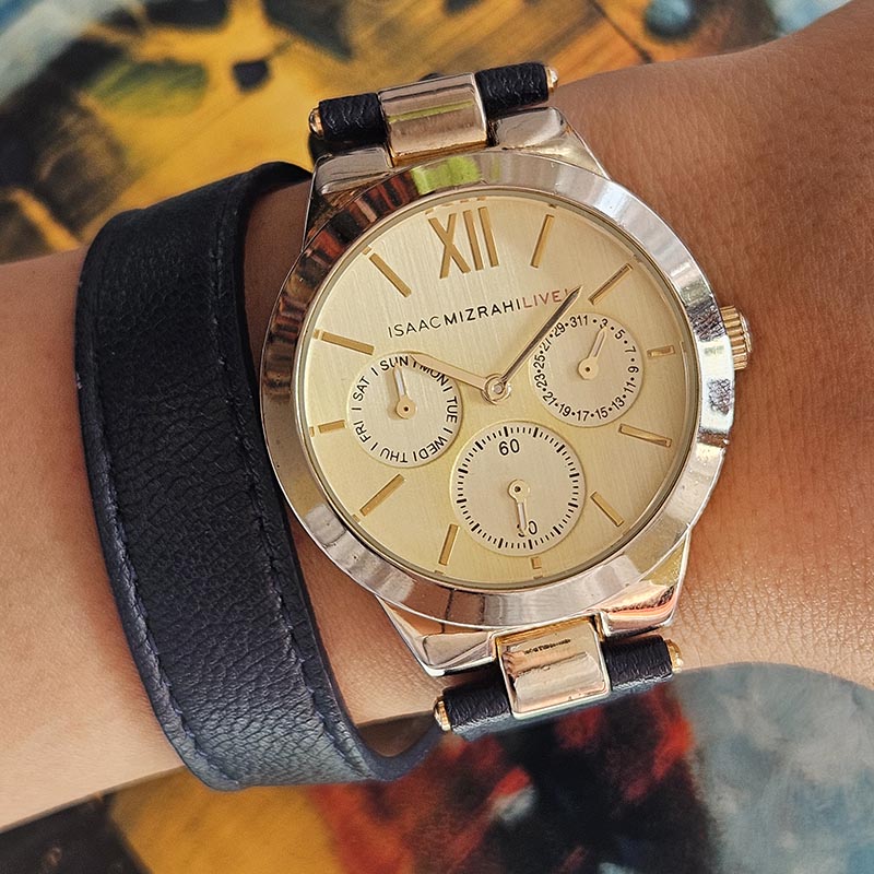 Vintage Isaac Mizrahi Women's Watch | Double-Wrap Strap Watch