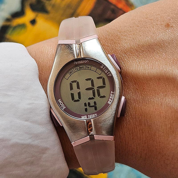 Vintage Armitron Digital Sports Watch for Women Start Stop Day