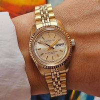 Vintage Gold-tone Armitron Day Date Quartz Watch | Ladies' Dress Watch