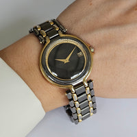 Vintage Black-Dial Seiko SQ100 Quartz Watch | Ladies' Seiko Date Watch