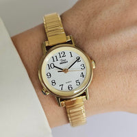 Vintage Gold-tone Timex Indiglo Watch for Ladies | Classic Dress Watch